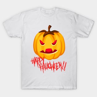 Happy Halloween pumpkin scary gift idea T-Shirt